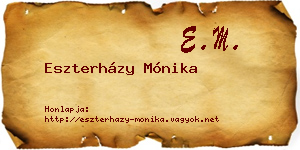 Eszterházy Mónika névjegykártya